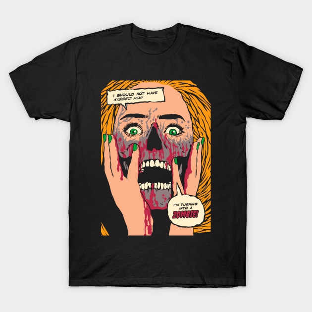 Pop Kiss T-Shirt by designedbydeath